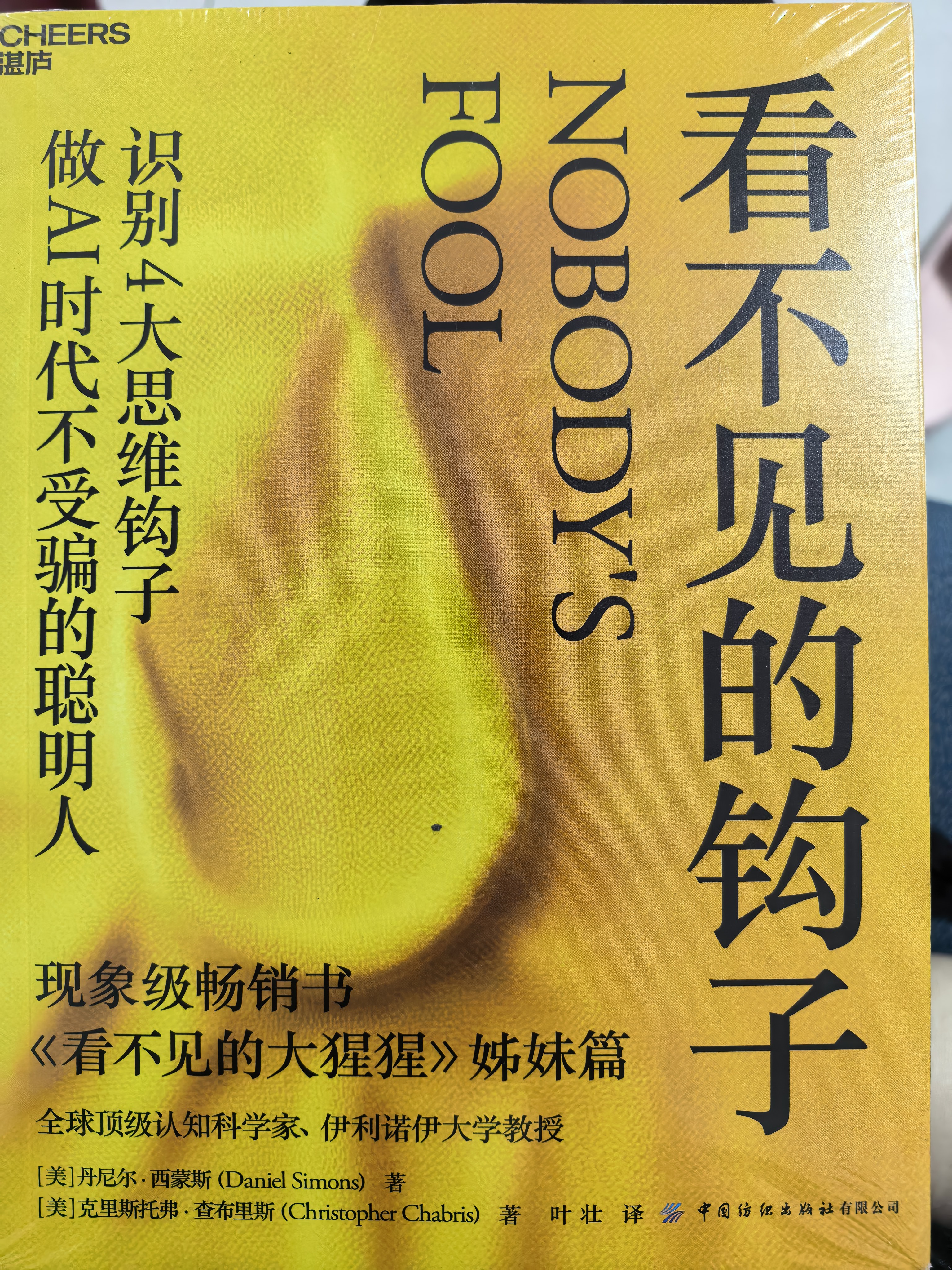 看不见的钩子 AI技术让骗局更逼真，但诈骗的底层逻辑从未改变！《看不见的大猩猩》作者超越式新作 识别4大思维钩子 做AI不受骗的聪明人  认知科学  防骗指南 行为决策 湛庐图书 实拍图
