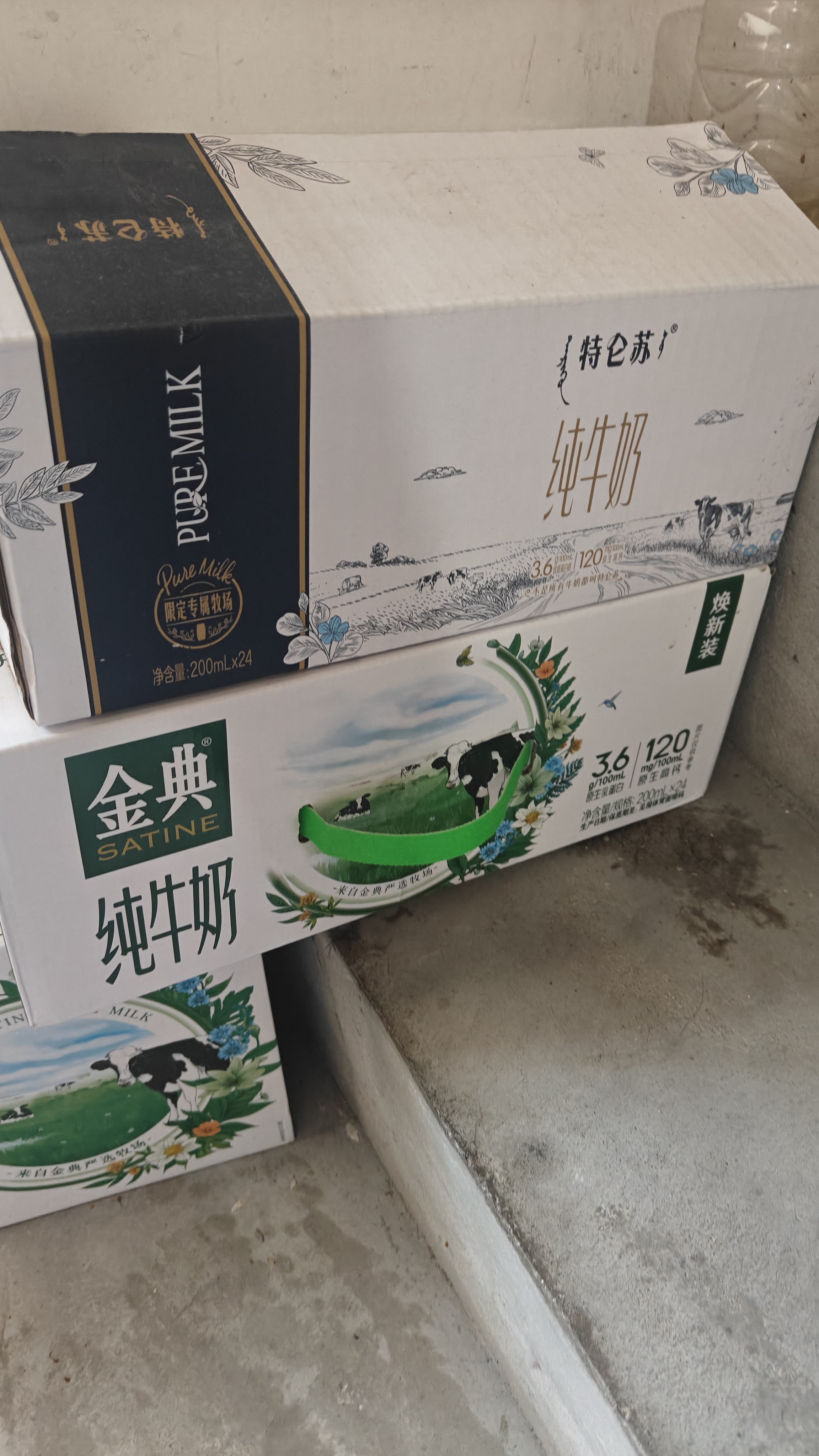 蒙牛特仑苏纯牛奶200mL*24盒 3.6g蛋白 家庭囤货整箱牛奶早餐奶  实拍图