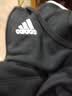 adidas通勤休闲三条纹连帽夹克早秋外套卫衣男装阿迪达斯轻运动   黑色/白   L 实拍图