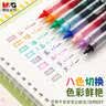 晨光（M&G）文具0.5mm多色 彩色中性笔 Z1速干直液式走珠笔 全针管签字笔水笔 8支/盒 ARPM2007开学 实拍图