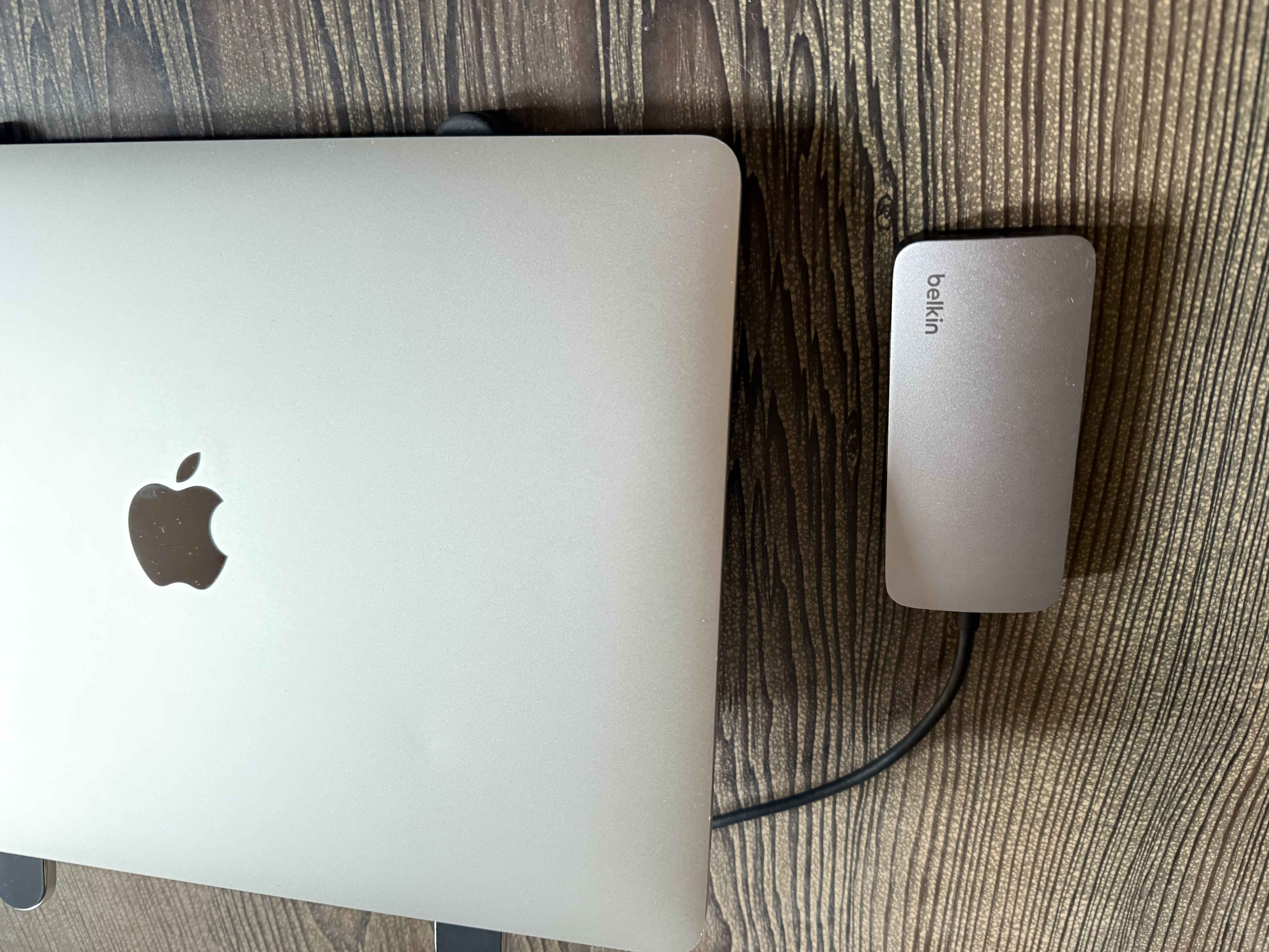 贝尔金（BELKIN）Type-C拓展坞 MacBook扩展坞5合1 电脑USB扩展TF/SD读卡器 iPad投屏HDMI 兼容雷电口 AVC007-V2 实拍图
