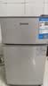 志高（CHIGO）小冰箱迷你小型家用冷藏冷冻两用宿舍出租房用双门办公室电冰箱节能省电 【店长推荐】108银色【全国联保丨节能省电】 实拍图