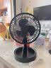 电风扇伸缩折叠小风扇宿舍静音办公台式USB桌面宿舍大风力夏台面落地两用折叠电风扇无电池无挡位 颜色随机 直插款无档位开关1个装 实拍图