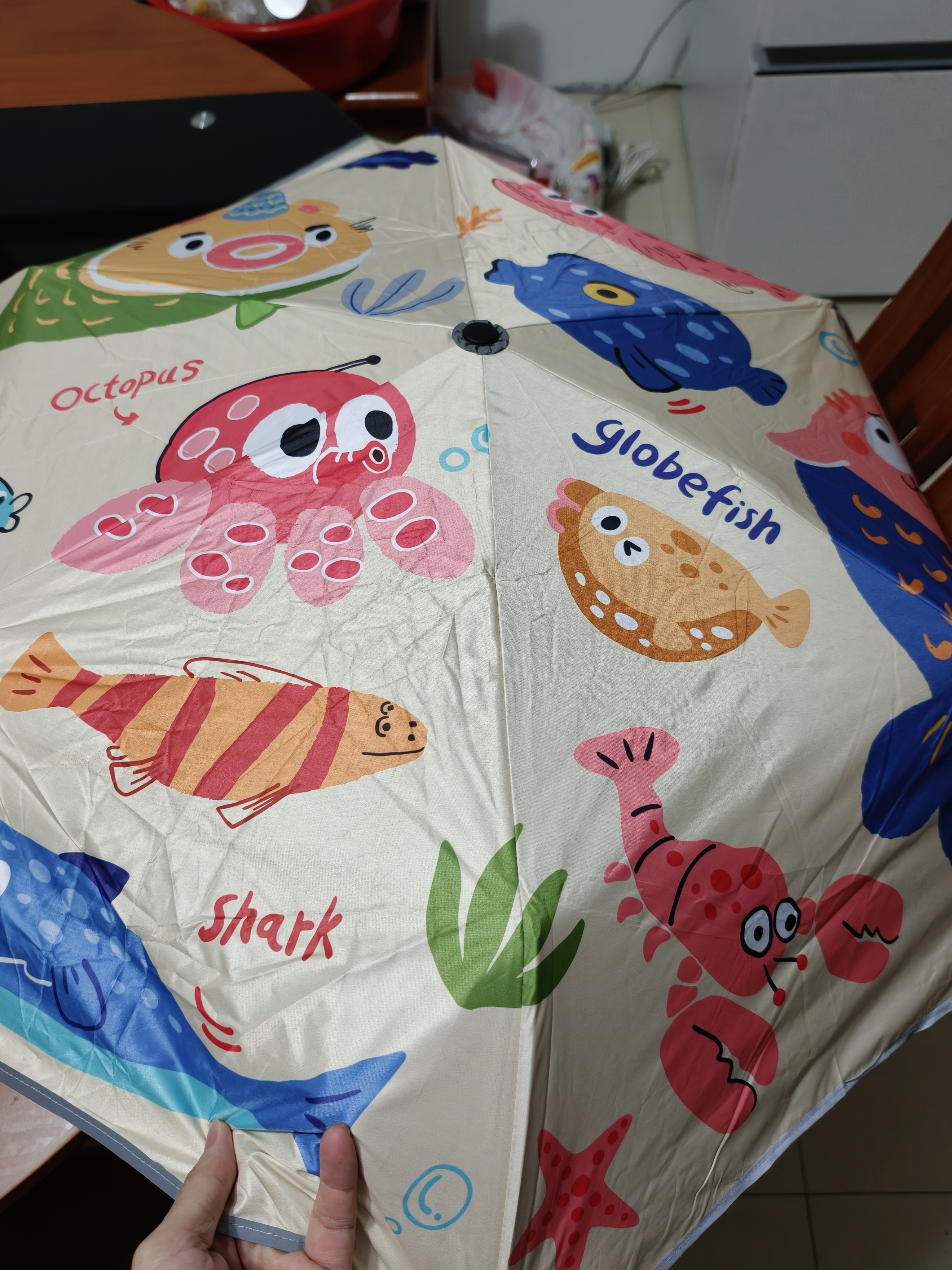 七麦麦儿童雨伞安全圆角太阳伞遮阳伞防晒伞幼儿园学生晴雨雨伞小学生开学季晴雨两用 实拍图