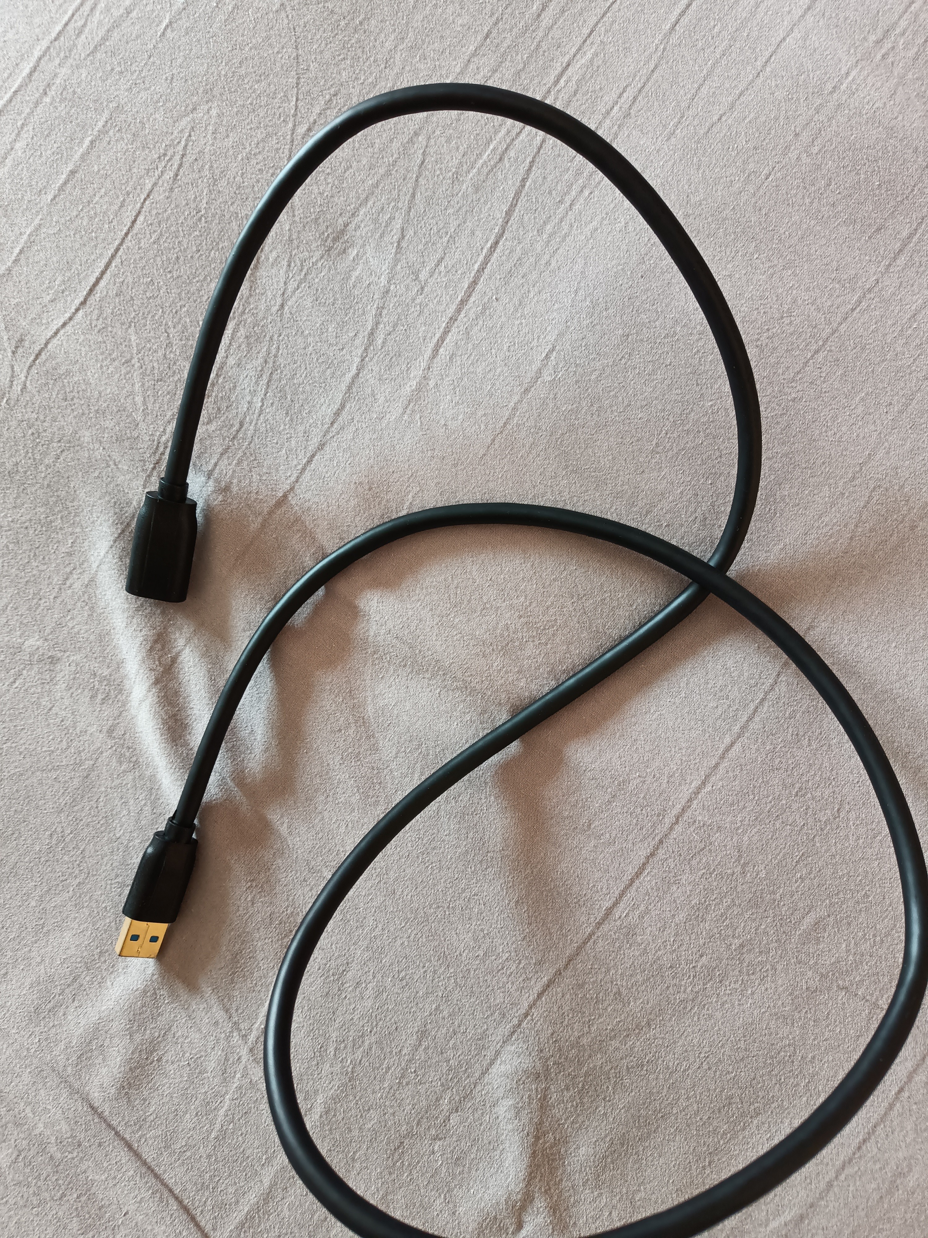山泽usb3.0延长线1米 公对母电视u盘鼠标键盘硬盘扩展线电脑数据连接加长线打印机分线器转接线UK-010 实拍图