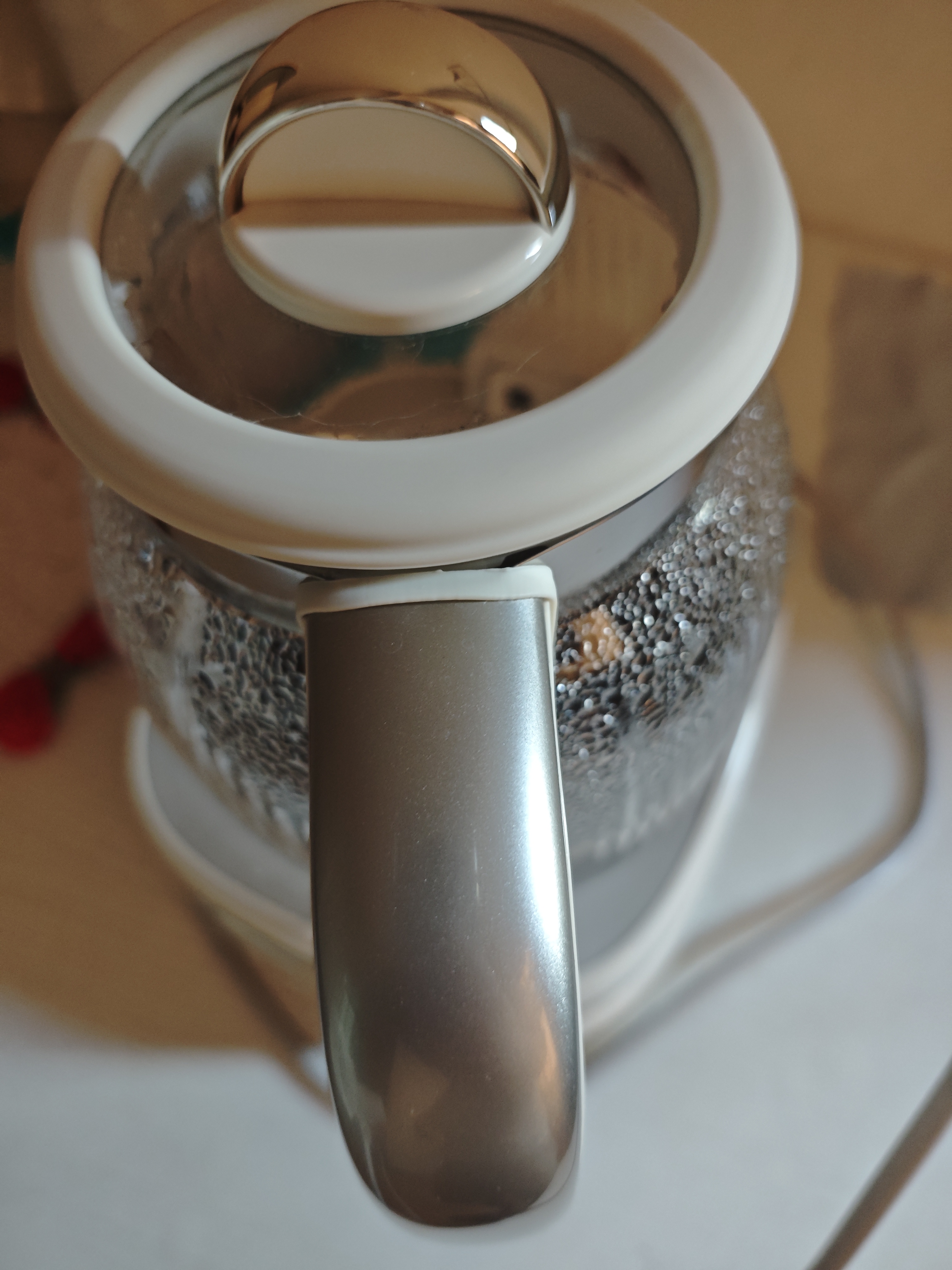 美的（Midea）养生壶全玻璃0胶水全自动煮茶壶母婴智能泡奶机烧水壶恒温电热水壶辅食机花茶壶 MK-YS15B105 1.5L 实拍图