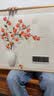 墨派餐厅装饰画带钟表万年历电子钟挂画客厅家用时尚日历表时钟壁画 18柿柿如意 100*50cm晶瓷 实拍图