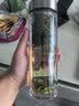 希诺双层玻璃杯男家用办公泡茶杯子车载过滤水杯节日礼物XN-9607 实拍图