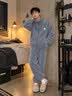 雪中飞珊瑚绒睡衣男士秋冬季2026年新款加绒加厚法兰绒家居服套装可外穿 NSJLY-KS17青瓦灰雪花绒K字标男 【柔软抗静电】 L -170/88A 【建议100-130斤】 实拍图
