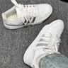 adidas ENTRAP美式校园风运动鞋少年感复古篮球风板鞋阿迪达斯   白色/金属暗银   37 实拍图