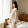 婧麒（JOYNCLEON）月子服纯棉春秋孕妇哺乳睡衣产前产后透气舒适套装 XXL Jyz154235 实拍图