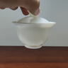 琅庭琊坊景德镇白瓷茶具套装茶杯陶瓷功夫盖碗泡茶壶高档喝茶泡茶礼盒装 猪油白-茶具套装 实拍图