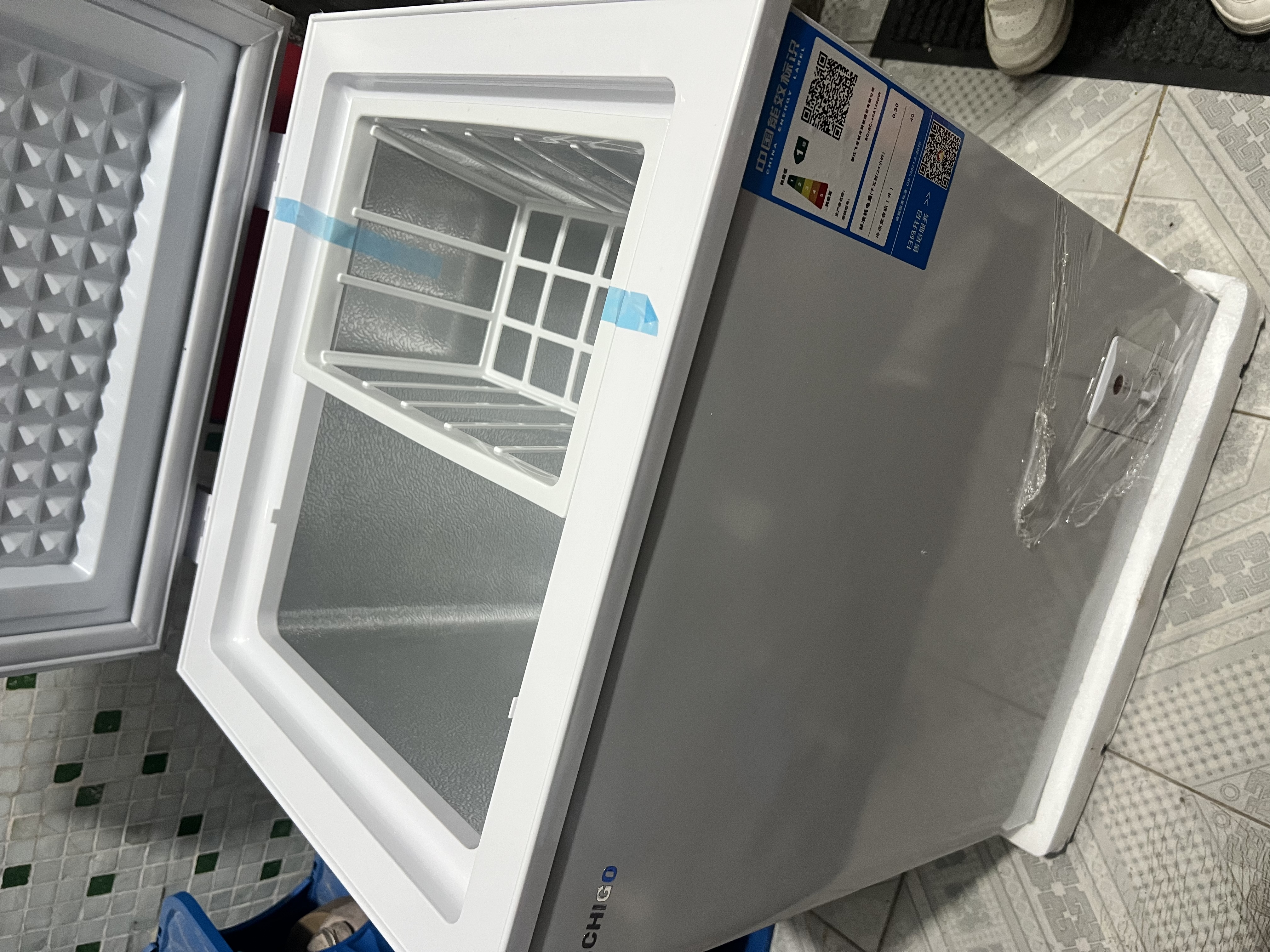 志高（CHIGO）小冰柜家用冷冻小型一级节能省电迷你卧式冷藏保鲜储母乳冷柜 138白色【一级能效 可囤80斤肉 全国联保】 实拍图