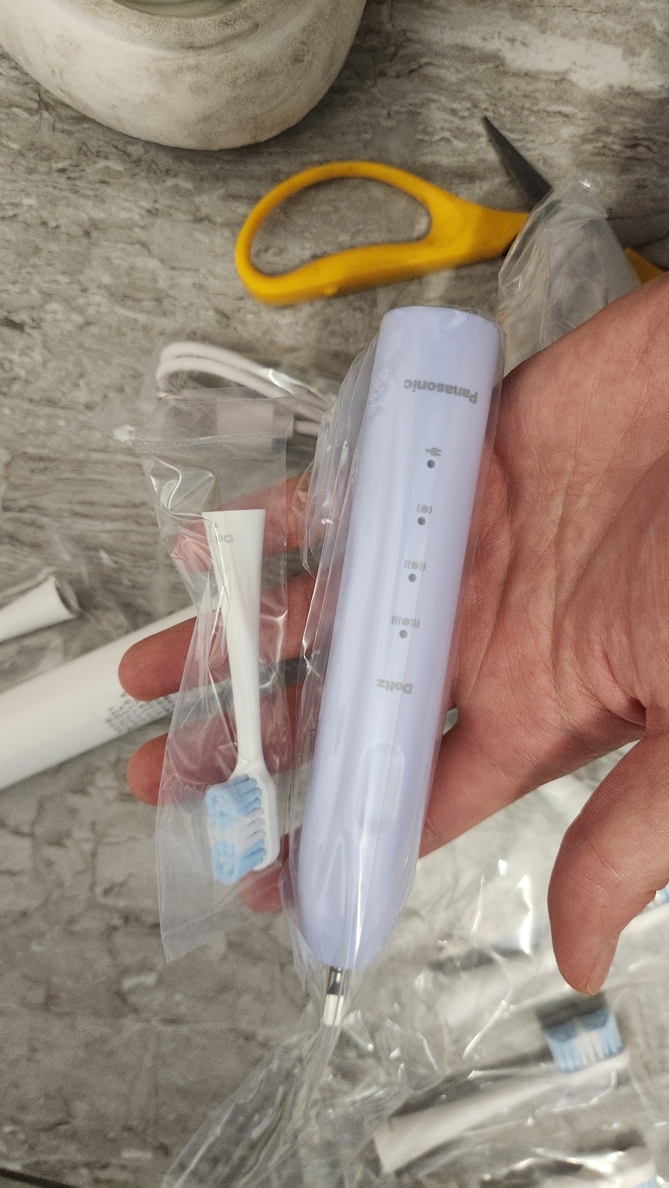 松下电动牙刷磁悬浮声波小彩刷3.0软毛抗菌成人学生实用儿童生日中秋节送男女士礼物DC031紫 实拍图