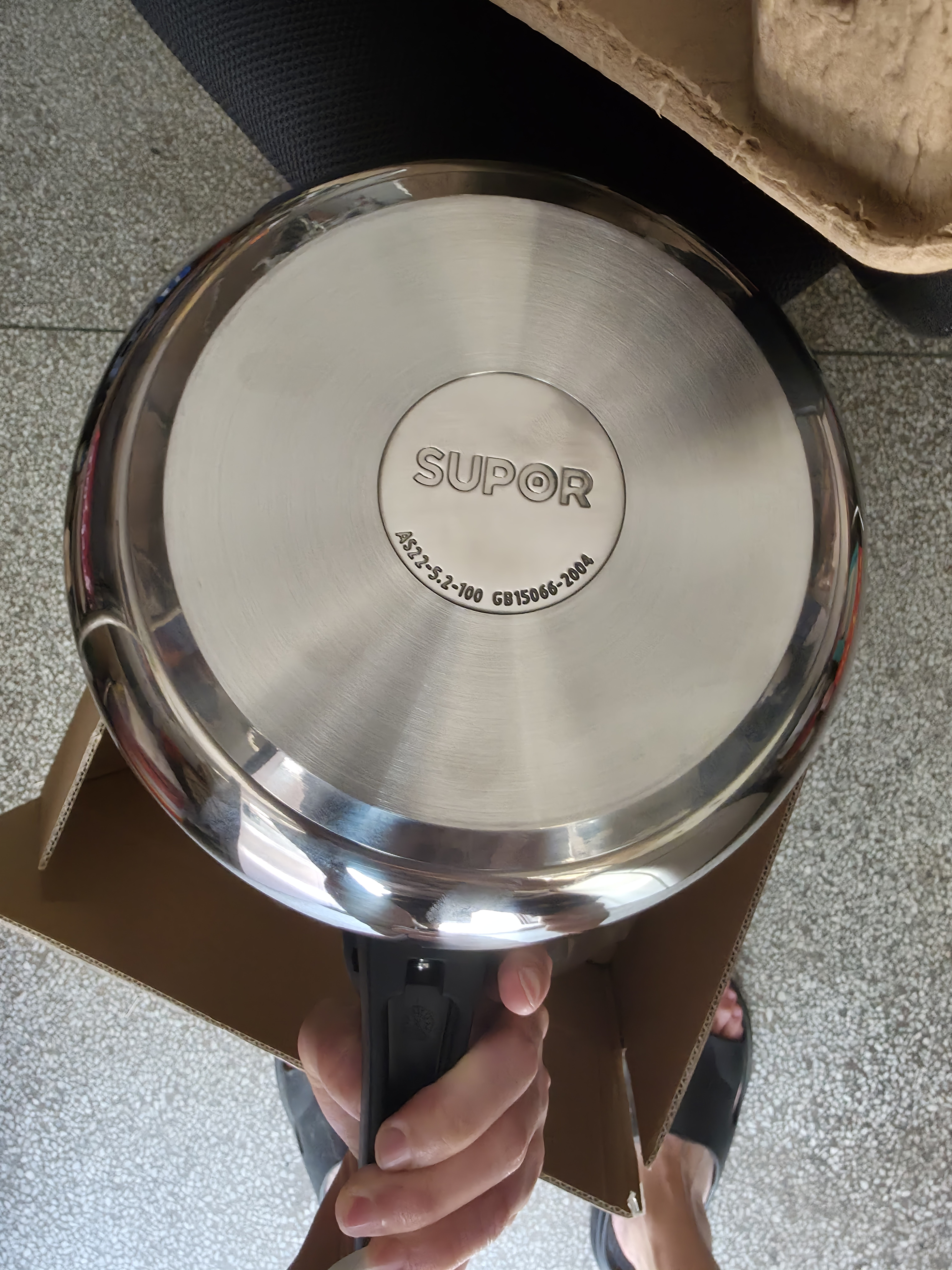 苏泊尔（SUPOR）304不锈钢5.2L压力锅22cm【2-4人适用】快煮防爆高压锅电磁炉通用 实拍图