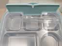 美厨（MAXCOOK）304不锈钢饭盒4.5cm加大加深5格学生饭盒保温盒2L配餐具个MCFT111 实拍图