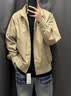 优衣库哈灵顿茄克男装女装/外套夹克484610 487318 487318/32深米色 L 实拍图