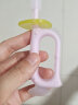 babycare婴儿360度硅胶软毛儿童牙刷宝宝刷牙神器 卡通硅胶乳牙刷训练牙刷  沃格粉 实拍图