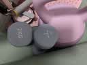 Keep哑铃女男健身家用2kg*2彩色浸塑环保手铃亚铃全身塑形K-rox水蓝 实拍图