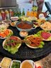美的（Midea）小欢聚暖菜板新款家用多功能带火锅餐桌转盘暖菜板热菜板保温板一板三陶炉双11特惠HBS100YH Pro 实拍图
