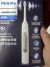 飞利浦（PHILIPS）【鹭卓推荐款】声波电动牙刷钻石3系Pro 5倍洁齿 智能屏爆灯反馈 灯环过压提醒 HX5272/03白 实拍图