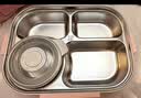 九阳饭盒316L不锈钢餐盒便当盒小学生上班族餐盘4格大容量1.5L 保温袋+餐具+汤碗丨WT601白 1.5L 实拍图