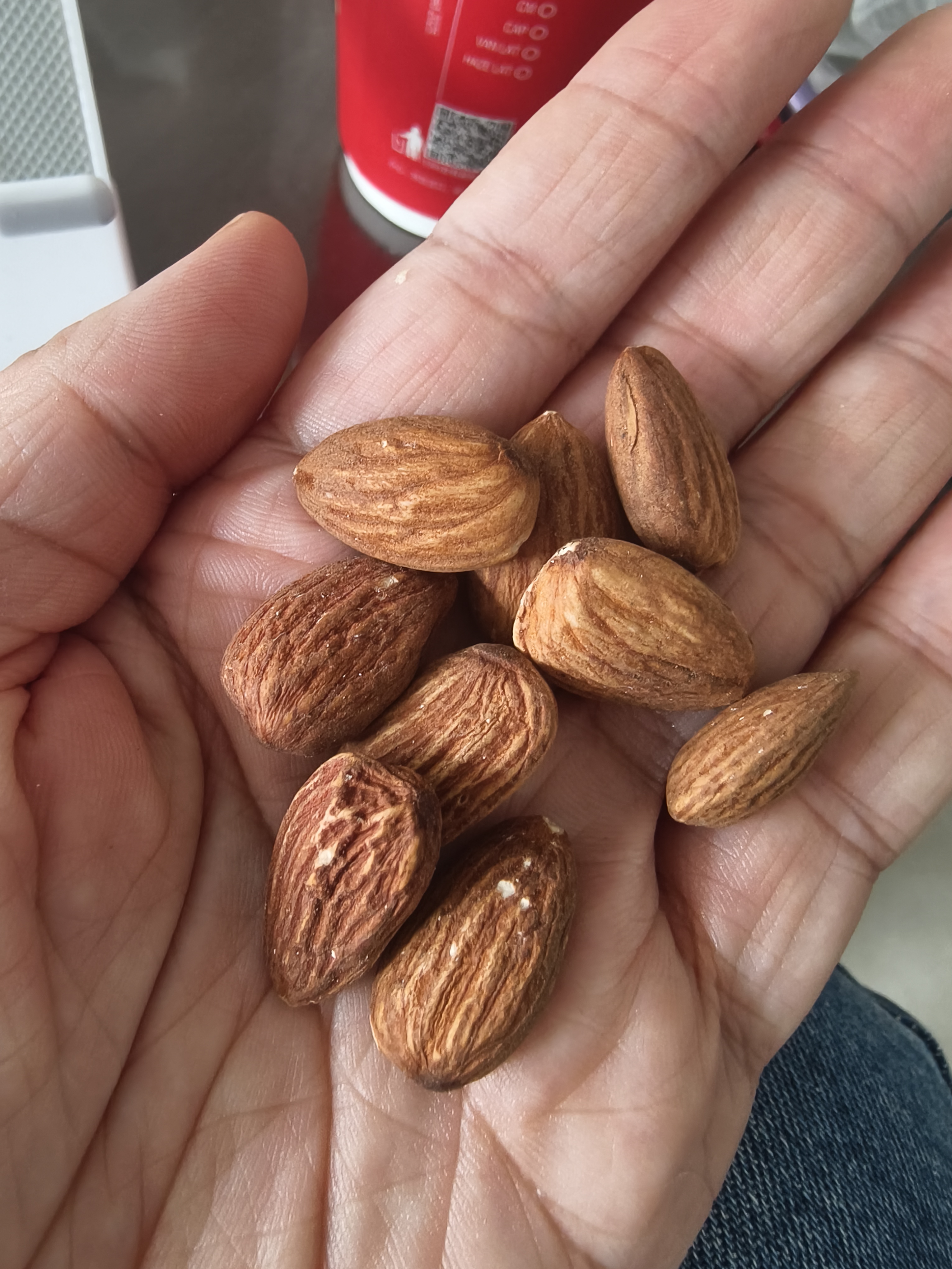 天虹牌巴旦木仁1斤原味每日坚果炒货扁桃杏仁孕妇休闲零食干果 实拍图