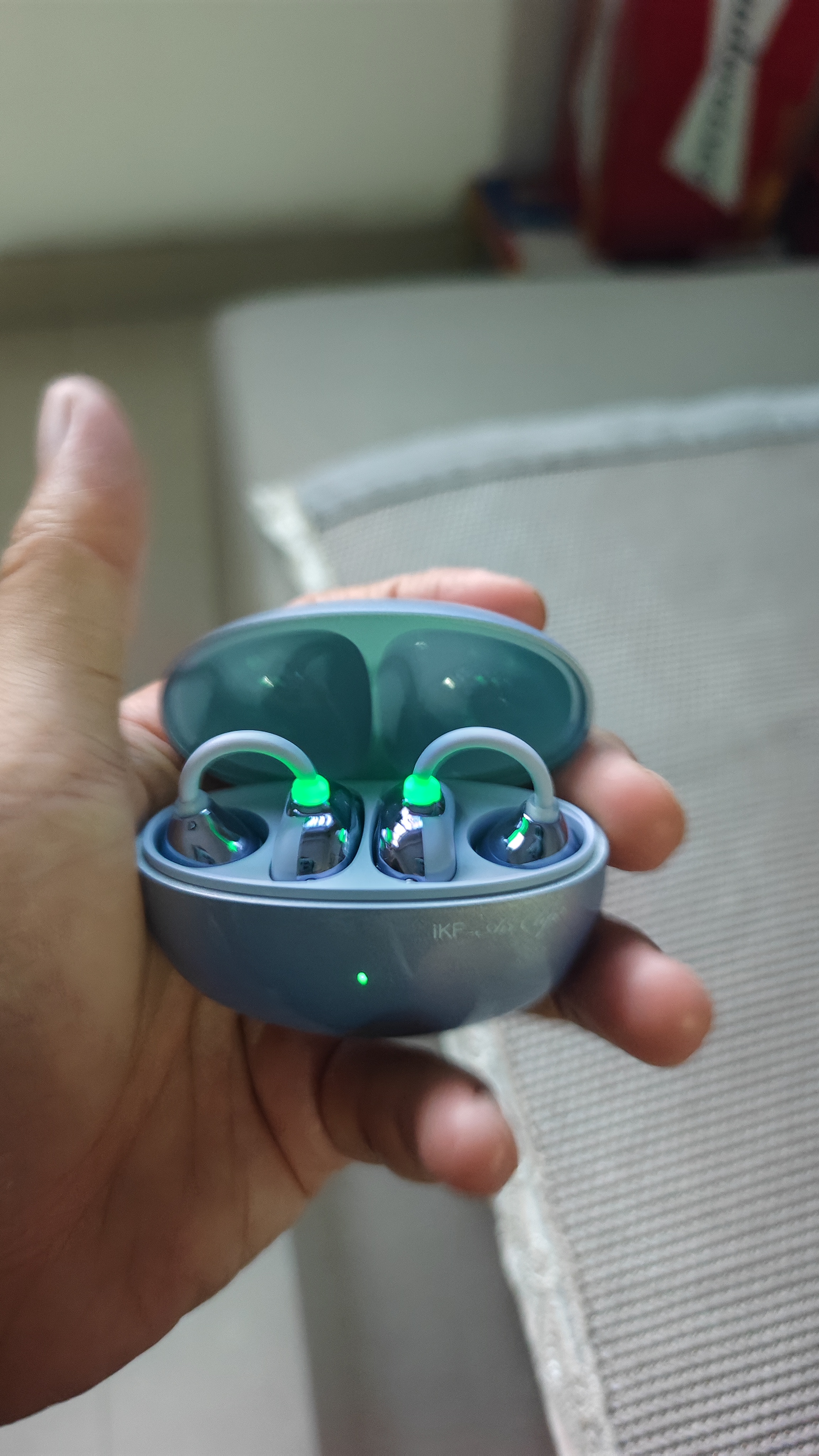 iKF AirClip2耳夹式蓝牙耳机无线开放式骨气传导不入耳四麦DNS智能通话降噪 适用于华为小米 星光紫 实拍图
