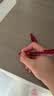 派通（Pentel ）BLN105按动红色中性笔高颜值0.5mm签字笔商务学生速干水笔水性笔文具 红杆红芯12支装 实拍图