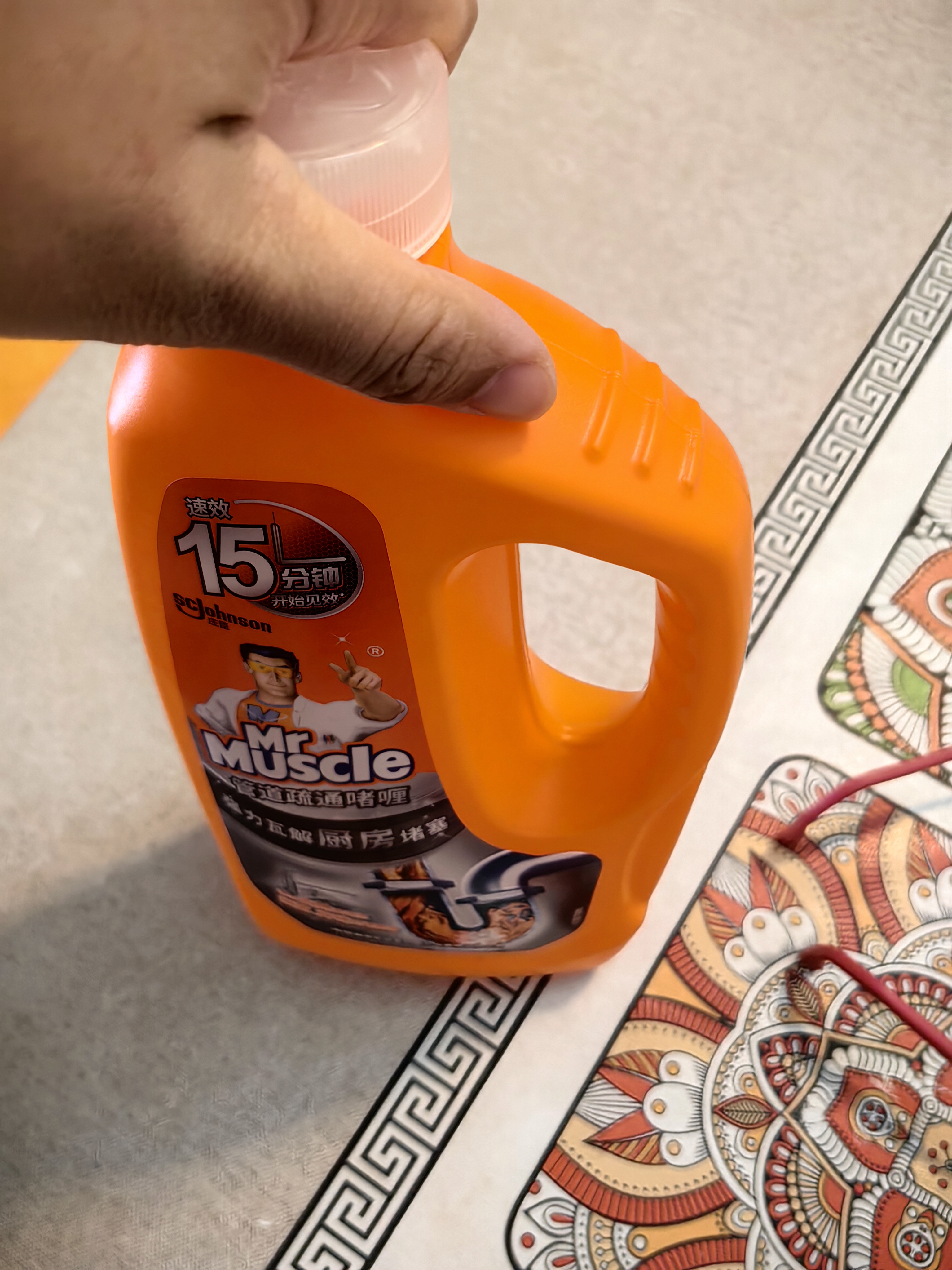 威猛先生（Mr Muscle）管道速效疏通啫喱 强力瓦解厨房堵塞 960ml 实拍图