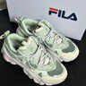 斐乐（FILA）官方女鞋老爹鞋复古运动鞋新款猫爪鞋5代休闲鞋 桃木绿/小白菜-MB 38 实拍图