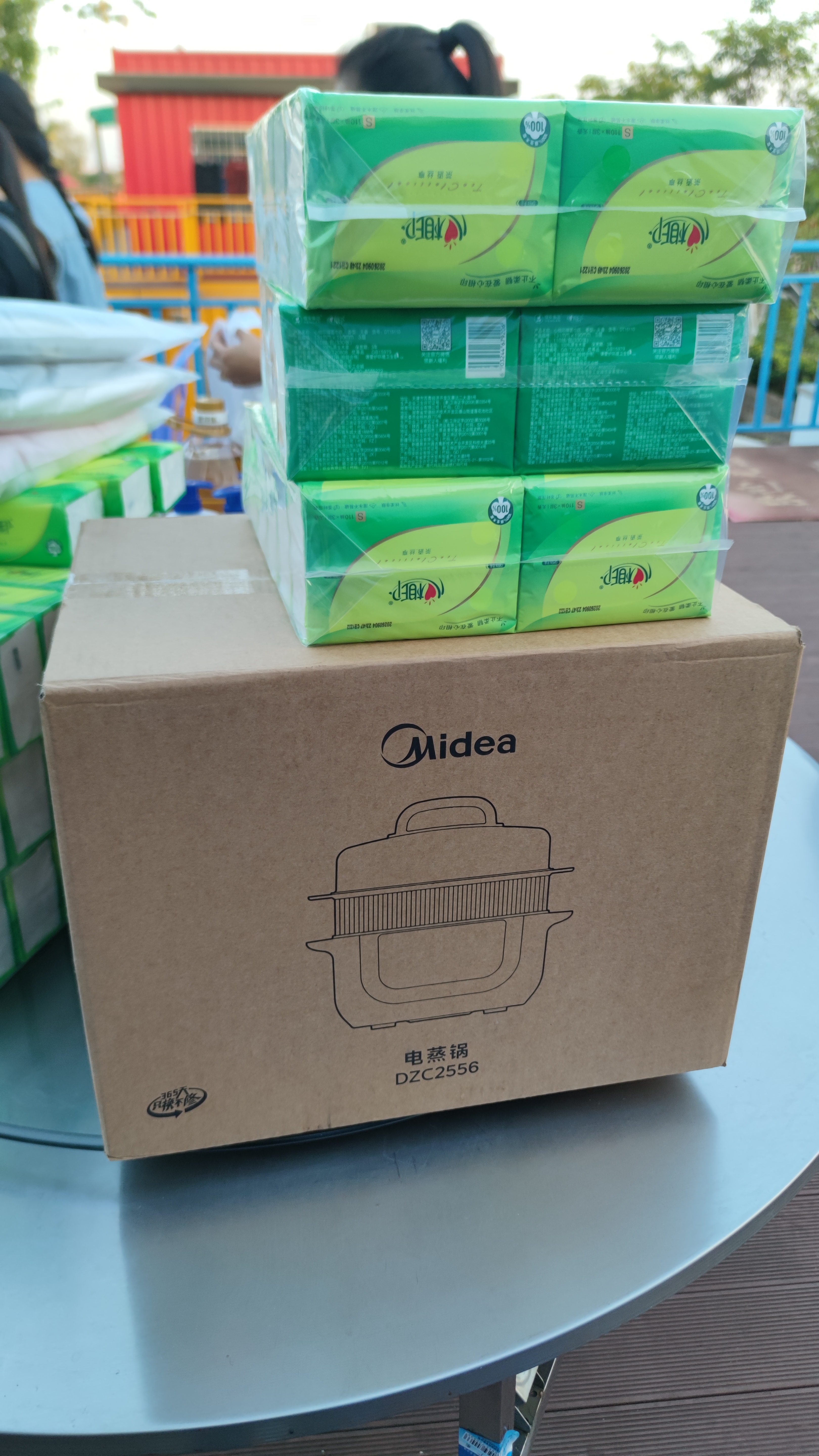 美的（Midea）电炖锅电蒸锅电炖盅隔水炖0涂层不锈钢电火锅多功能煮粥燕窝4.5L白瓷蒸炖一体辅食锅MD-DZC2556 实拍图