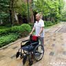 怡辉（YIHUI）轮椅轻便折叠老年人专用出行小型骨折便携式手动大轮代步车HG01A 实拍图