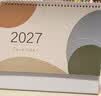 木雷 台历2027年日历记事本办公室桌面摆件创意月历羊年自律打卡计划表大格子高考倒计时备忘定制订做 081-201-简约【横版】配无纺布袋 实拍图