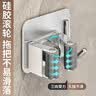 拖把挂钩免打孔扫把固定收纳架墙壁挂强力卫生间拖布夹挂架承重 单夹款银色2只装【加厚不锈钢】 实拍图