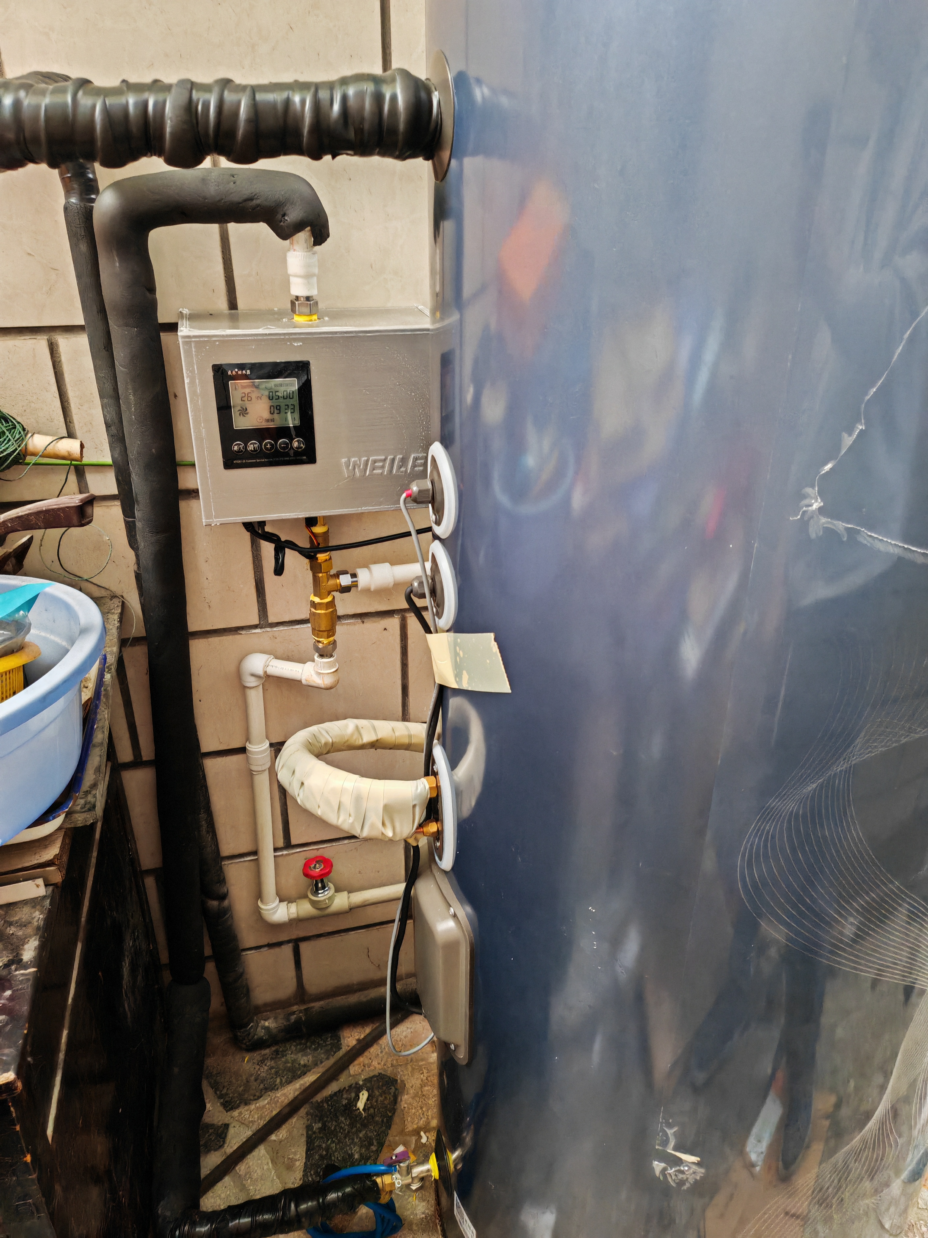 格力（GREE）金葵花空气能热水器家用320升大容积变频1级能效AI智能健康80°C电辅SXTD320LCJW/Eb-1j(5-7人) 实拍图
