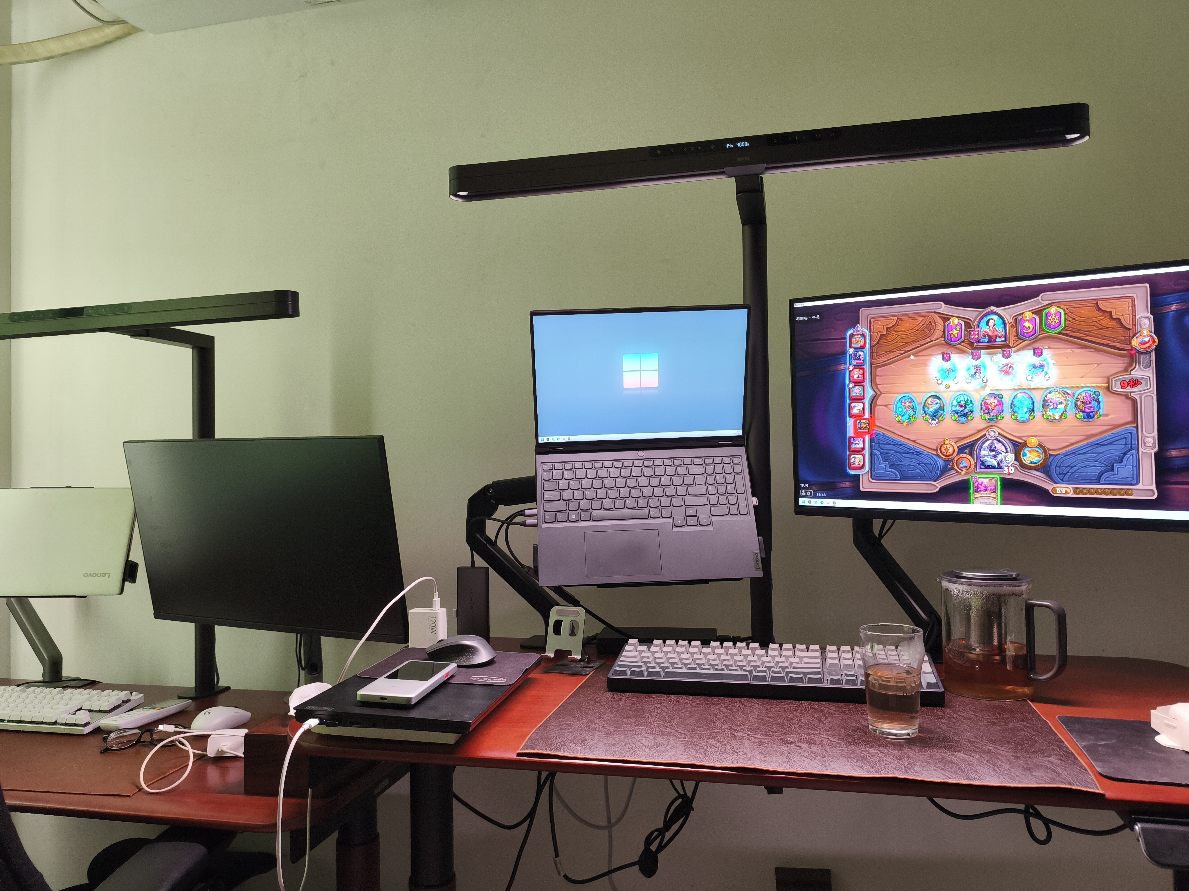 明基(BenQ) ScreenBar Max显示器屏幕灯护眼全光谱双屏全景灯智能新品 实拍图