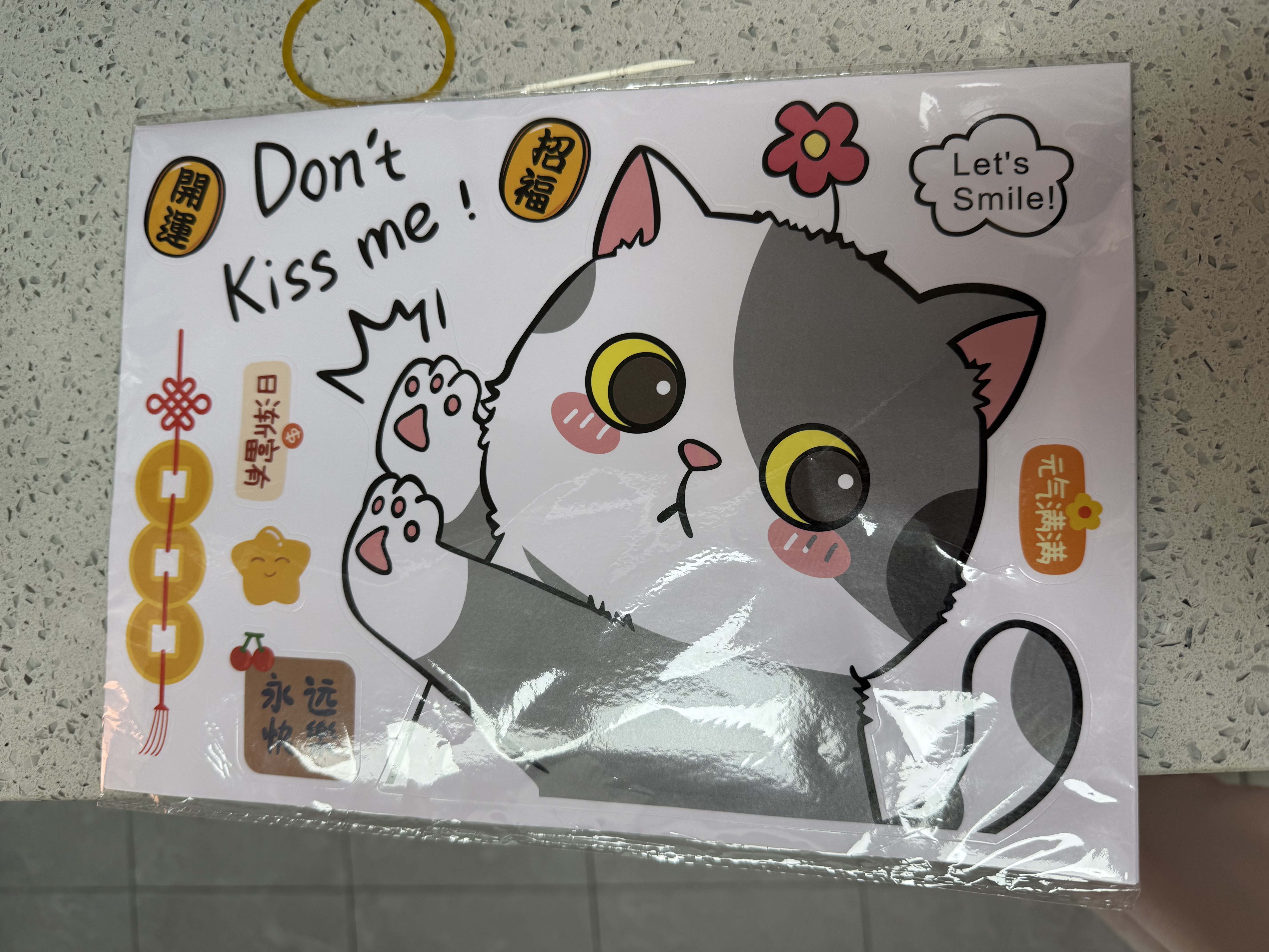 欣沁行李箱贴纸卡通萌猫款贴纸笔记本电脑车头盔滑板吉他DIY装饰贴 实拍图