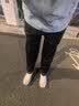 班尼路（Baleno）裤子男春秋季重磅针织休闲裤学生运动百搭系带宽松阔腿男士直筒裤 实拍图