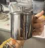 onlycook不锈钢杯水杯子 婴幼儿童宝宝杯牛奶杯早餐杯316L  带盖熊猫250ml 实拍图