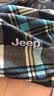 JEEP围脖帽子男士冬季防寒两用围巾骑行脖子防风面罩女士保暖护颈脖套 蓝白格纹【柔软亲肤】 极速发货丨吉普正品 实拍图