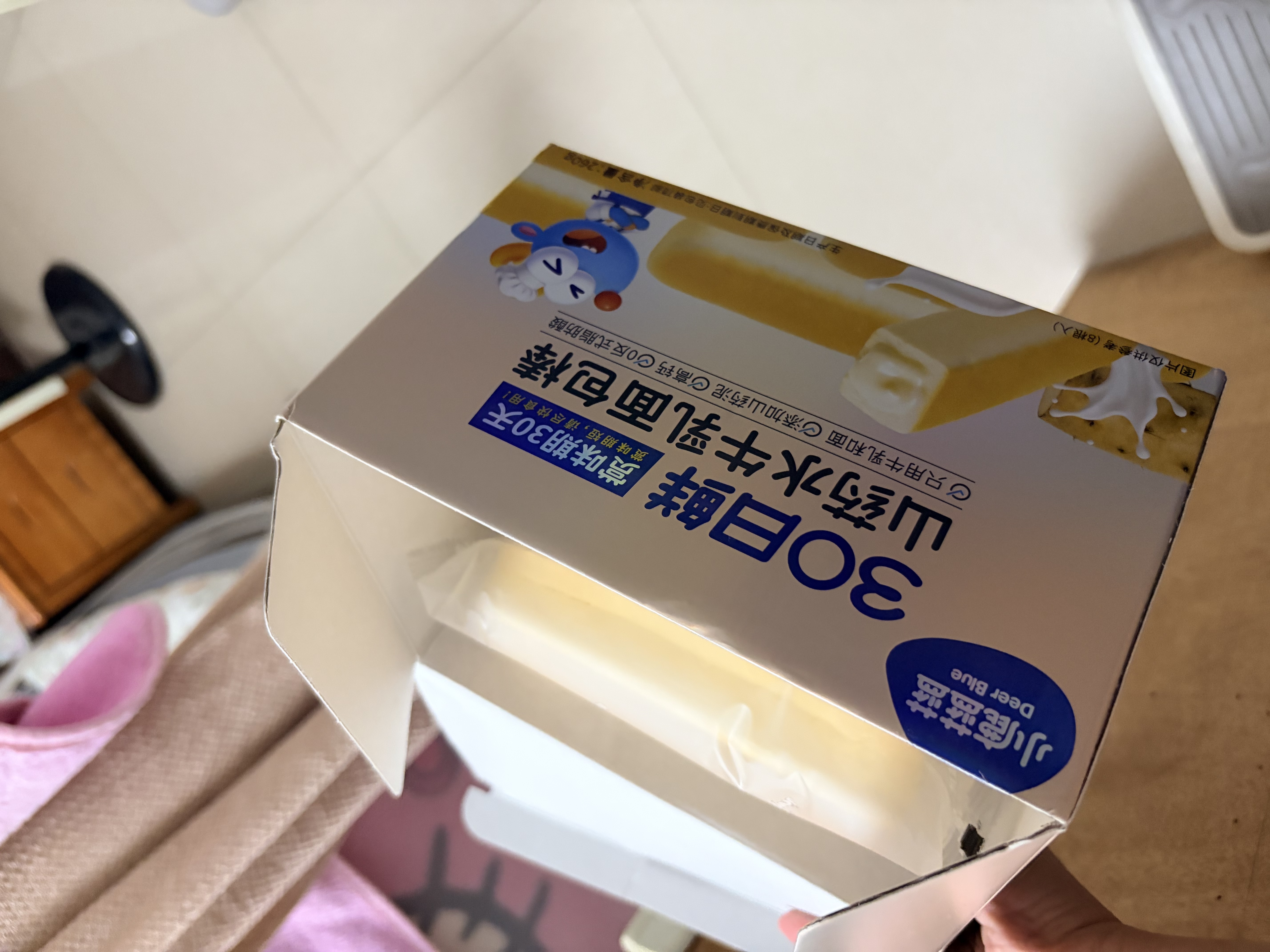 小鹿蓝蓝水牛乳山药面包棒儿童早餐面包 营养面包早餐吐司260g 实拍图