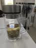 京东京造 茶杯 双层玻璃茶水分离泡茶咖啡杯子带把手大容量500ml 实拍图