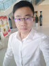 POWO长袖免烫易打理抗皱衬衣男士正装修身深蓝商务休闲韩版白色衬衫 米白色 39 码（适合105-120斤） 实拍图