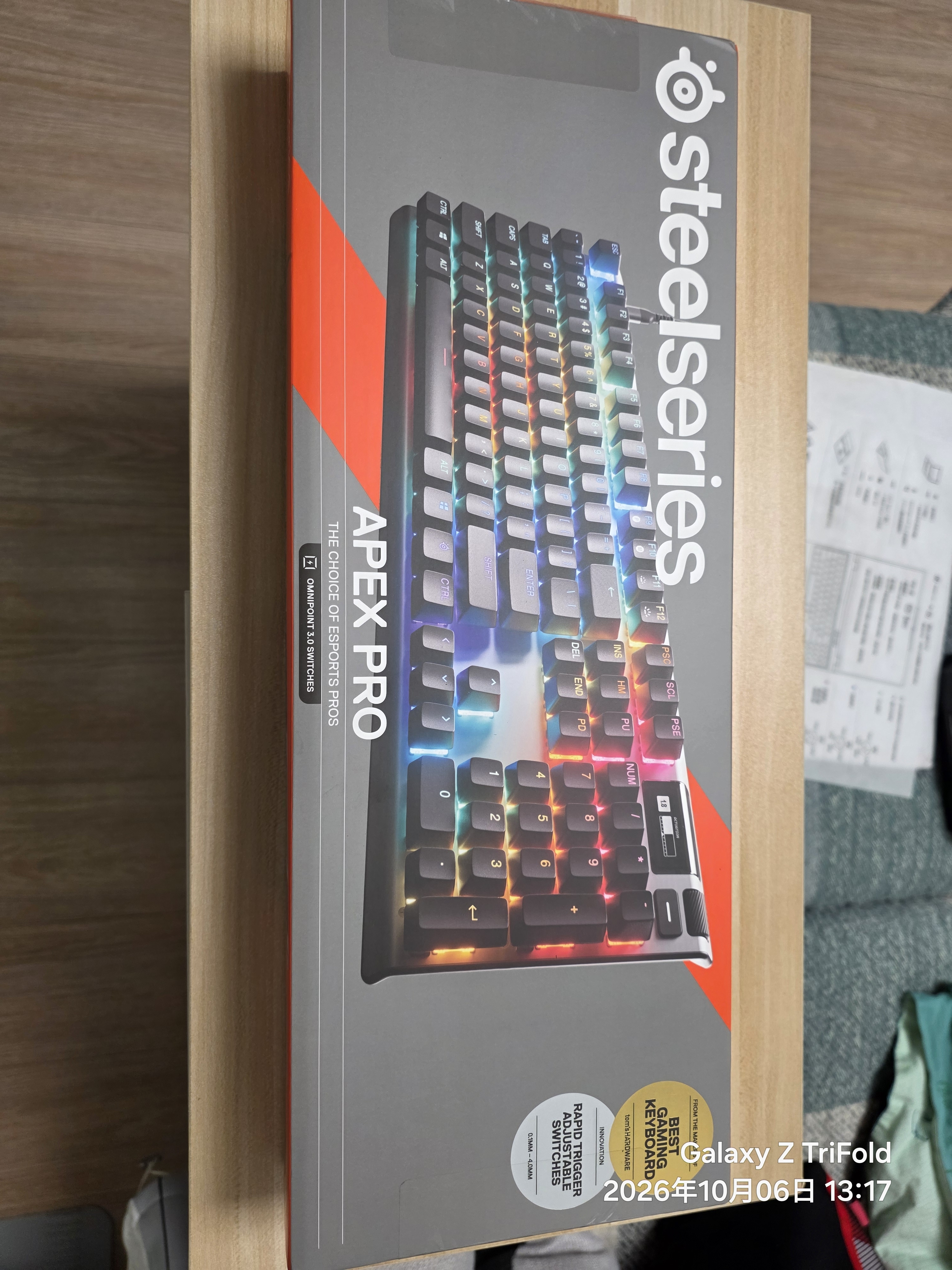 赛睿（SteelSeries）ApexPro Gen3 三代电竞磁轴键盘 游戏有线键盘 RT急停机械键盘 FPS/无畏契约/CSGO/打瓦键盘 104键 实拍图