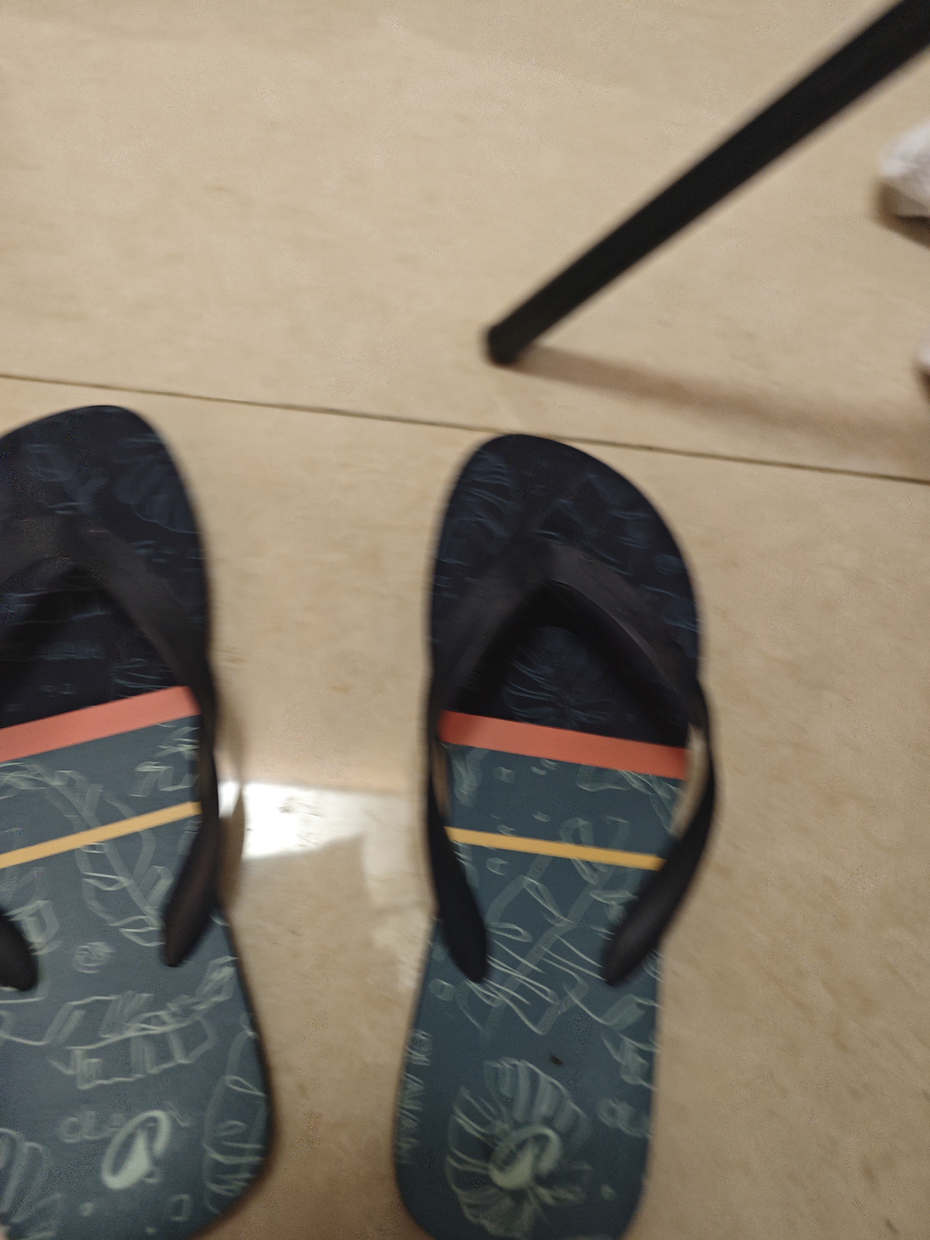 迪卡侬人字拖男拖鞋沙滩鞋耐磨舒适sbt藏青树叶41.5_男款4485560 实拍图