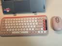 罗技（Logitech）POP ICON KEYS无线蓝牙键盘 AI轻音薄膜电脑办公键盘鼠标套装mac ipad键鼠套装泡泡键盘自定义85键 POP ICON COMBO 粉色 实拍图
