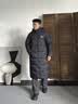 准者（RIGORER）长款羽绒服男2026秋冬新款连帽保暖防风加厚运动户外休闲情侣外套 纯正黑 L (175) 实拍图