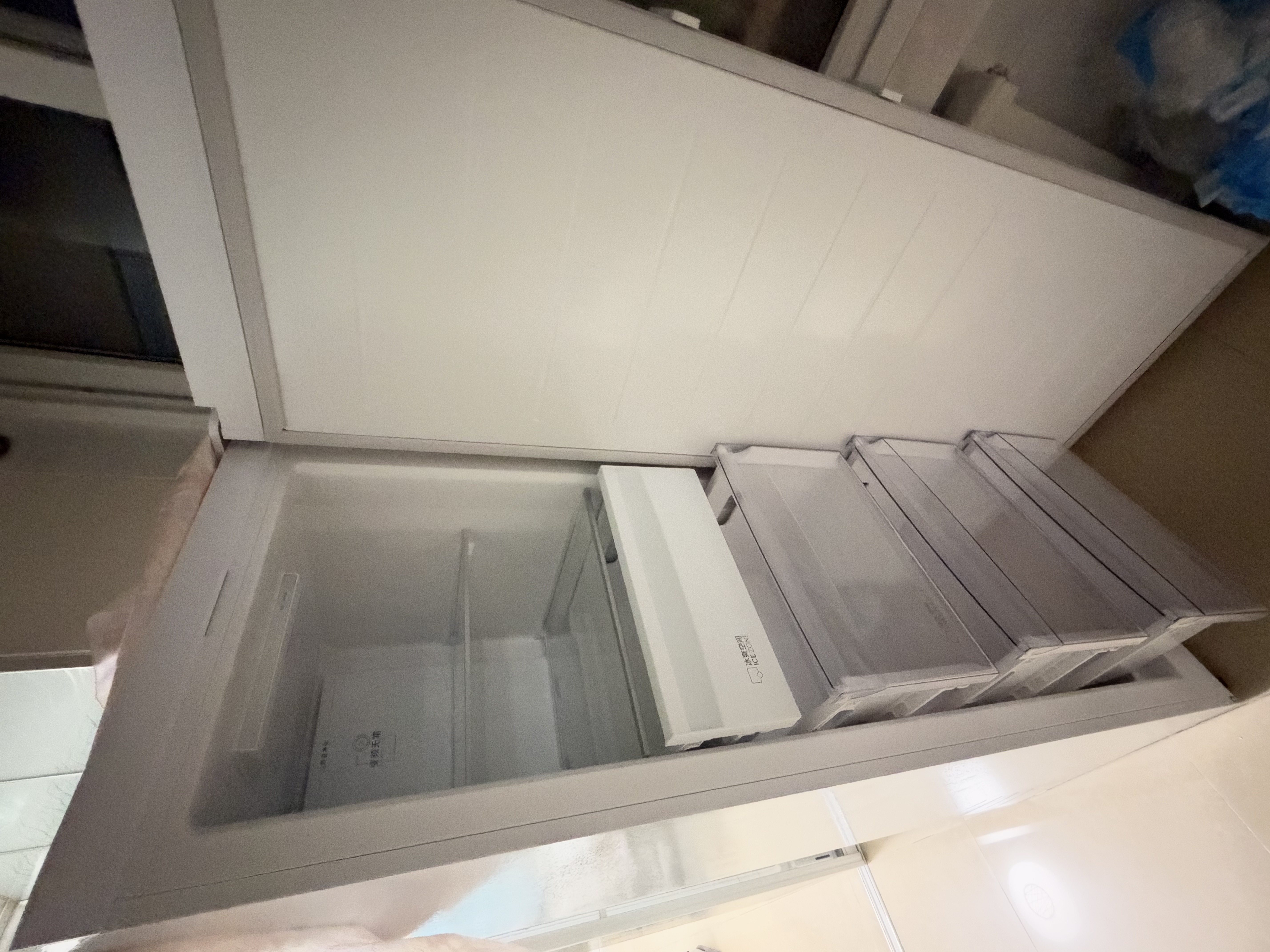 海尔（Haier）小红花290L立式冰柜小型家用小冰箱冷柜真风冷无霜立柜冷藏柜冷冻柜一级变频大容量BD-290WGHEGDW9 实拍图