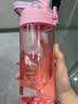 乐扣乐扣（LOCK&LOCK）人鱼线塑料运动水杯夏天便携水壶带刻度提手男女水杯子520ML粉色 实拍图